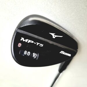 Mizuno MP-T5 60° 10 Lob Wedge Black Chrome Iron Club - Project X 5.5 Regular Flex Iron Shaft