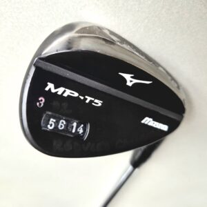 Mizuno MP-T5 56° 14 Sand Wedge Black Chrome Iron Club - Project X 5.5 Regular Flex Iron Shaft